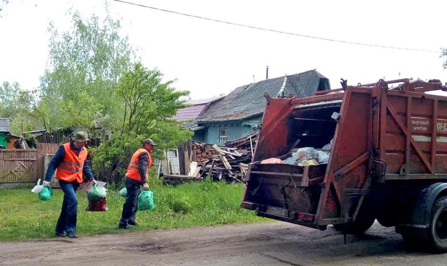Вывоз мусора из частного дома в Дзержинском в октябре